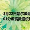 3月22日哈爾濱最新疫情消息通報-哈爾濱截至3月22日07時01分疫情數據統計情況