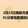 3月23日南陽市最新疫情消息通報-南陽市截至3月23日20時01分疫情數據統計情況