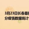 3月23日長春最新疫情消息通報-長春截至3月23日02時01分疫情數據統計情況
