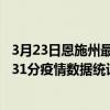 3月23日恩施州最新疫情消息通報-恩施州截至3月23日17時31分疫情數據統計情況