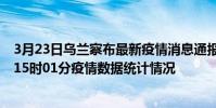 3月23日烏蘭察布最新疫情消息通報-烏蘭察布截至3月23日15時01分疫情數據統計情況