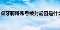 虎牙莉哥賬號被封起因是什么具體發生什么事