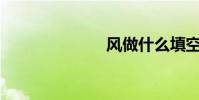 風做什么填空?