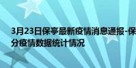 3月23日保亭最新疫情消息通報-保亭截至3月23日07時30分疫情數據統計情況
