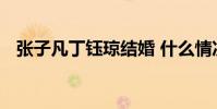 張子凡丁鈺瓊結婚 什么情況他們到底是誰