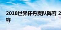 2018世界杯丹麥隊陣容 2018世界杯丹麥陣容