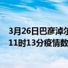 3月26日巴彥淖爾最新疫情消息通報-巴彥淖爾截至3月26日11時13分疫情數據統計情況