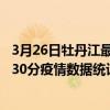 3月26日牡丹江最新疫情消息通報-牡丹江截至3月26日05時30分疫情數據統計情況