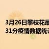 3月26日攀枝花最新疫情消息通報-攀枝花截至3月26日22時31分疫情數據統計情況