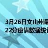 3月26日文山州最新疫情消息通報-文山州截至3月26日08時22分疫情數據統計情況