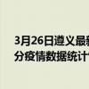 3月26日遵義最新疫情消息通報-遵義截至3月26日11時36分疫情數據統計情況