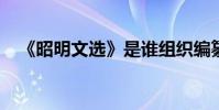 《昭明文選》是誰組織編纂的 什么年代?