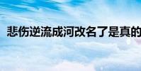 悲傷逆流成河改名了是真的嗎什么時候播出