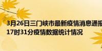 3月26日三門峽市最新疫情消息通報-三門峽市截至3月26日17時31分疫情數據統計情況