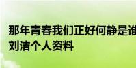 那年青春我們正好何靜是誰何靜的結局是什么劉潔個人資料