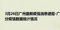 3月26日廣州最新疫情消息通報-廣州截至3月26日14時31分疫情數據統計情況