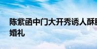 陳紫函中門大開秀誘人酥胸 與戴向宇129辦婚禮