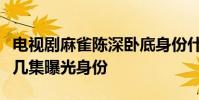 電視劇麻雀陳深臥底身份什么時候暴露陳深第幾集曝光身份