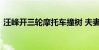 汪峰開三輪摩托車撞樹 夫妻日常調侃太有愛