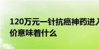 120萬元一針抗癌神藥進入醫保談判 成功降價意味著什么
