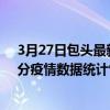 3月27日包頭最新疫情消息通報-包頭截至3月27日13時02分疫情數據統計情況
