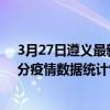 3月27日遵義最新疫情消息通報-遵義截至3月27日13時59分疫情數據統計情況