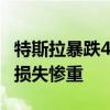 特斯拉暴跌460億 股價收盤暴跌147％馬斯克損失慘重