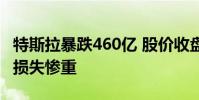 特斯拉暴跌460億 股價收盤暴跌147%馬斯克損失慘重