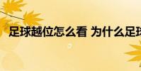 足球越位怎么看 為什么足球不看越位回放