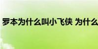 羅本為什么叫小飛俠 為什么叫羅本是羅老漢