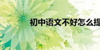初中語文不好怎么提高成績?