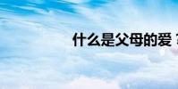 什么是父母的愛?填空