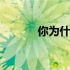 你為什么哭？以abac樣式填充