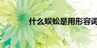 什么蜈蚣是用形容詞填充的?