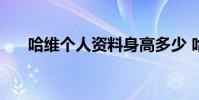 哈維個人資料身高多少 哈維個人資料