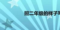 照二年級的樣子寫句子