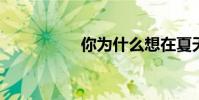 你為什么想在夏天升職