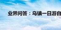 業界問答:烏鎮一日游自由行攻略詳細
