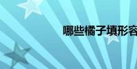哪些橘子填形容詞?
