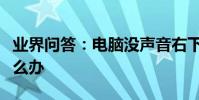 業界問答:電腦沒聲音右下角小喇叭不見了怎么辦