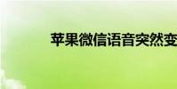 蘋果微信語音突然變小怎么辦
