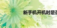 新手機開機時是否激活