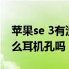 蘋果se 3有沒有耳機插孔 iphonese3采用什么耳機孔嗎 