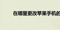 在哪里更改蘋果手機的屏幕密碼?