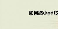 如何縮小pdf文件