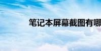 筆記本屏幕截圖有哪些快捷鍵
