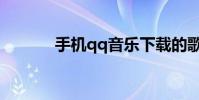 手機qq音樂下載的歌曲在哪里