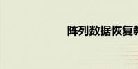 陣列數據恢復教程