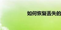 如何恢復丟失的文件