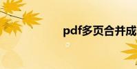 pdf多頁合并成一頁